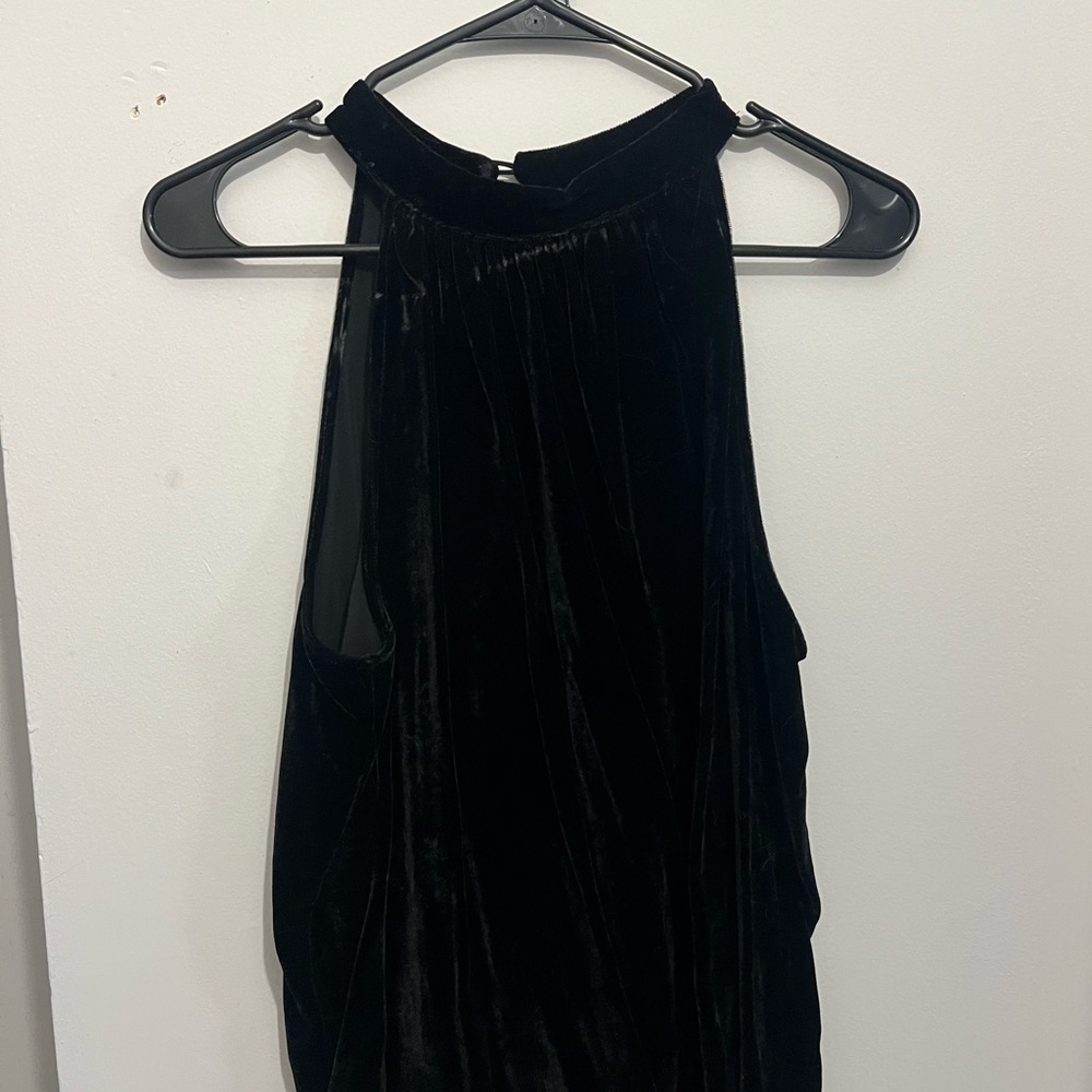 Black Velvet Halter top